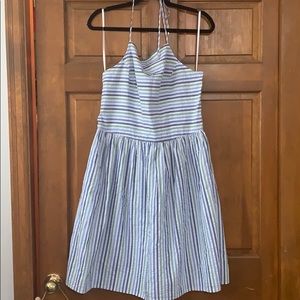 Brooks Brothers Seersucker Halter Dress NWT